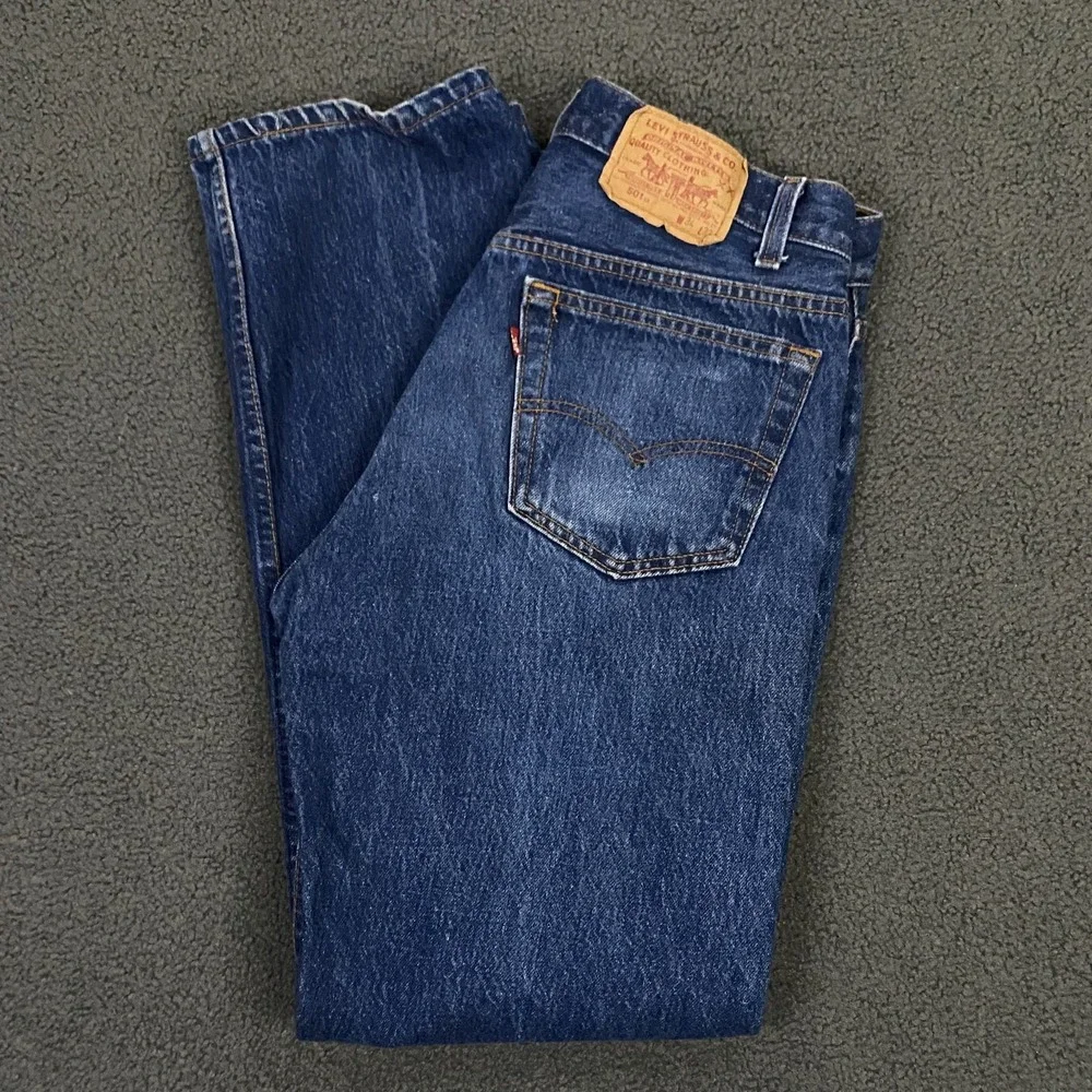 Vintage 80s Levis 501xx Jeans FITS 30x30 Button Fly Medium Wash Blue Made in USA